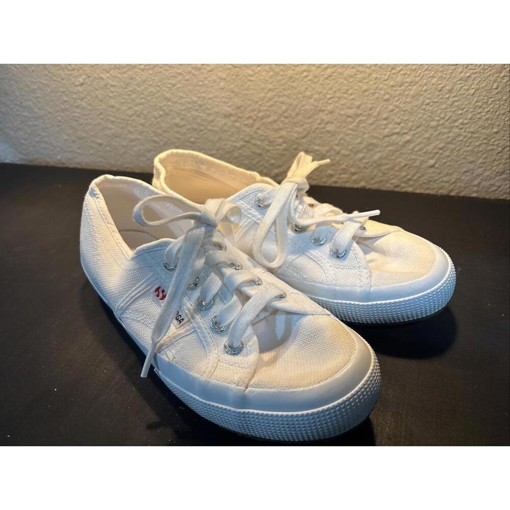 Superga 2750 Cotu Classic canvas sneakers in white Size 6.5/32 Serial 7183879768